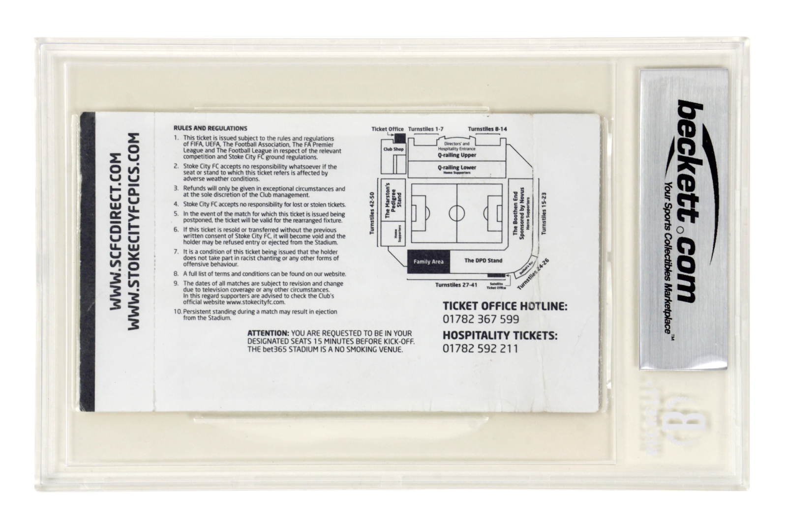 Wayne Rooney Signed 2017 Breaks All Time Goal Record Match Ticket – BGS 3